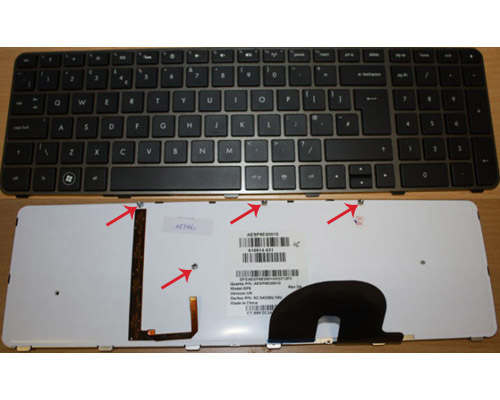 Genuine HP Envy 17 17-1000 17-1100 17-2000 Series Laptop Keyboard - UK Layout,with Backlit