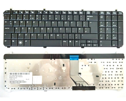 Original New HP Pavilion DV7-2000 DV7-3000 Series Laptop Keyboard - UK Layout,black