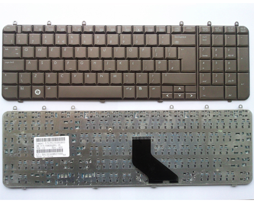Original New HP Pavilion DV7 Series Laptop Keyboard - UK Layout Bronze,Coffee