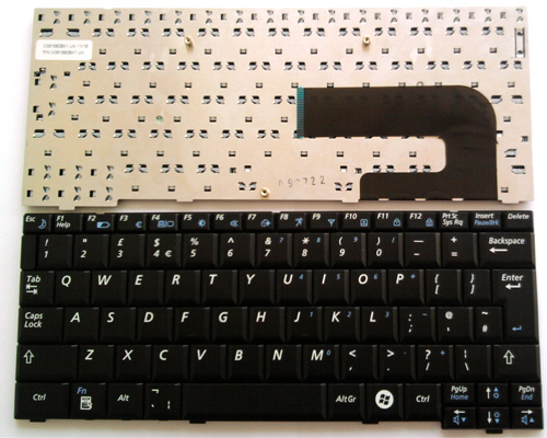 Genuine Samsung N108 N120 NP-N120 N510 NP-N510 Laptop Keyboard Black[UK Layout, Black]