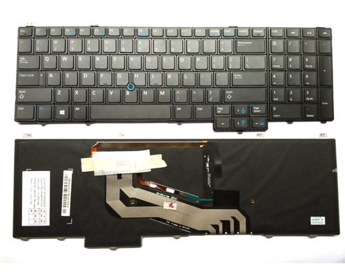 New US layout Keyboard for Dell Latitude E5540 15-5000 - With Pointing Stick & Backlit